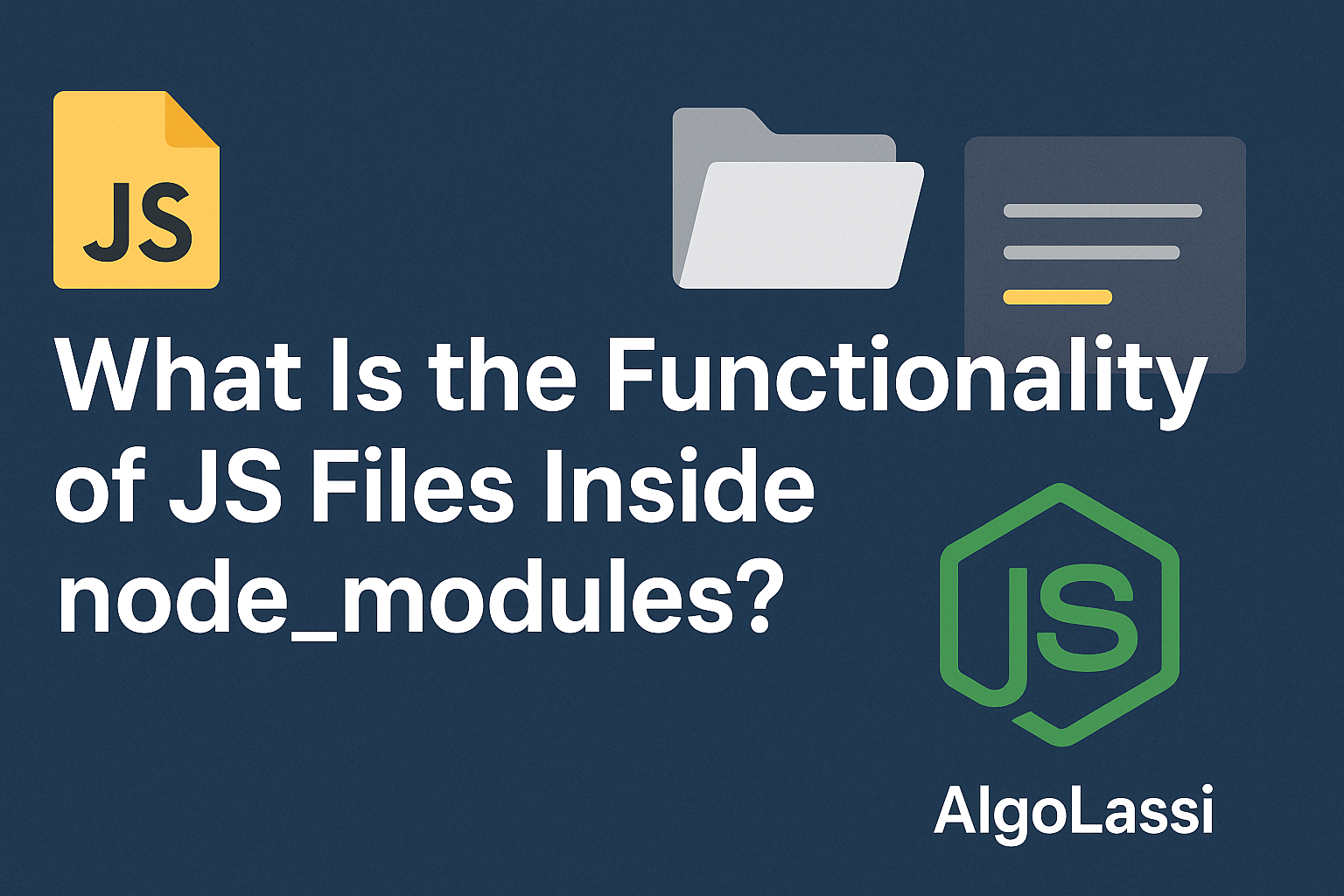 What Is the Functionality of JS Files Inside the node_modules Folder?