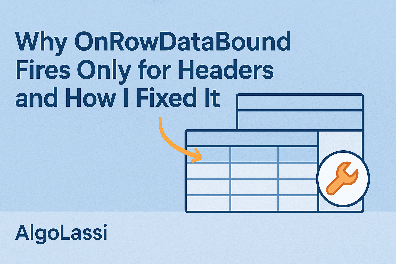 🔍 Why OnRowDataBound Fires Only for Headers (and How I Fixed It)